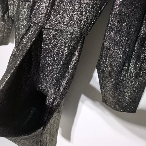 Donna Morgan Mini Shimmer Dress Womens 6 Gold Fitting Cocktail Party Evening - Picture 5 of 12